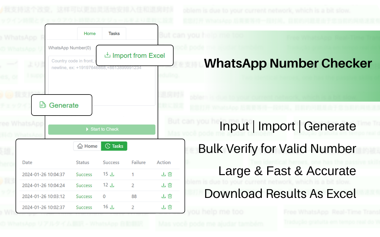 Free WhatsApp Number Checker -  Online